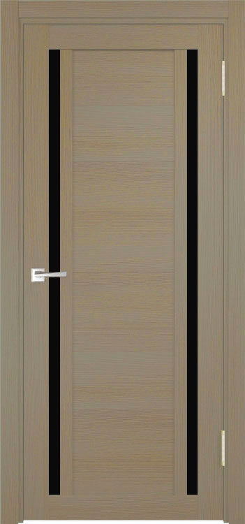 Межкомнатная дверь Легенда Z-3 Тон Неаполь Остекление Лакобель черное