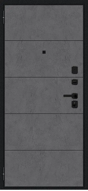 Товар Дверь Браво Граффити-1 Инсайд/SBlack Букле черное/Slate Art DIS007409